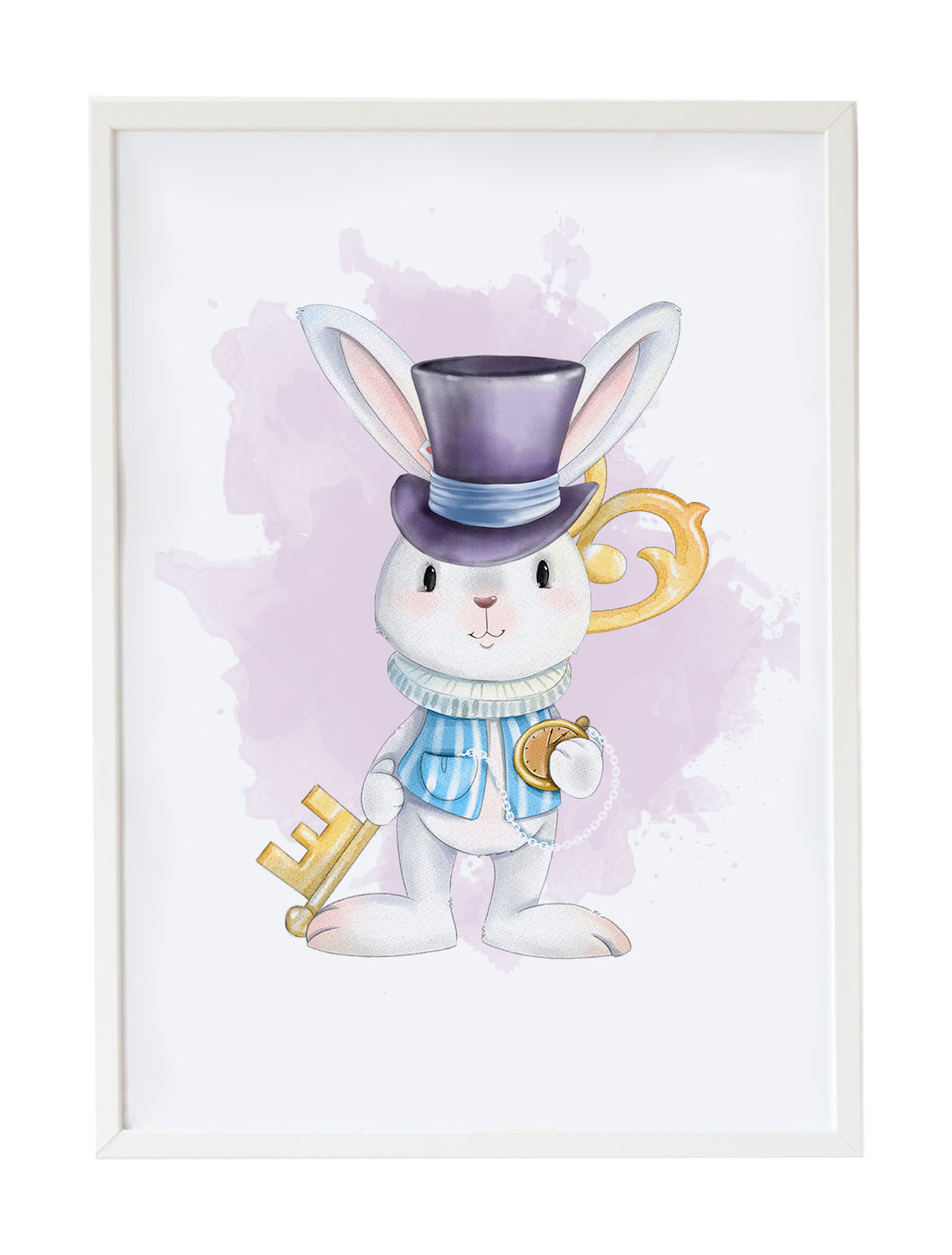 Cuadro infantil conejo llave