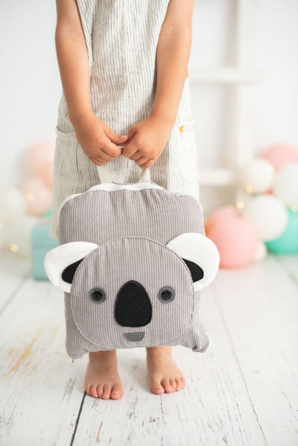 Manta infantil de viaje Koala gris