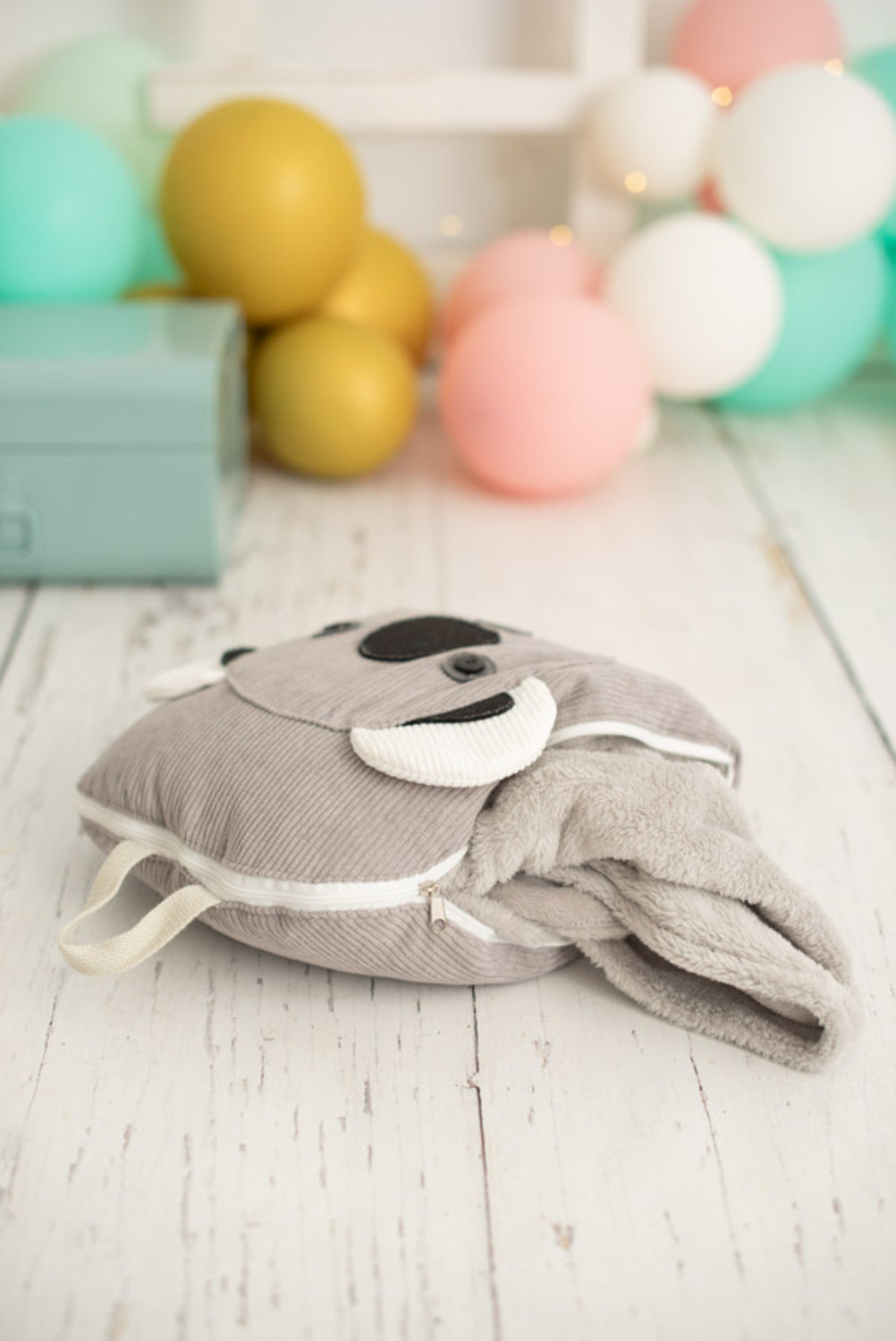 Manta infantil de viaje Koala gris