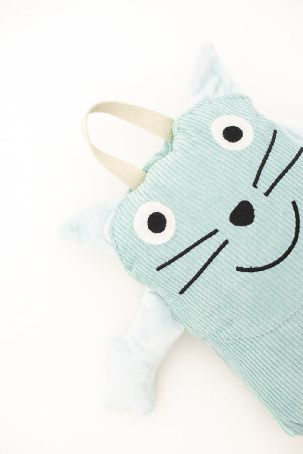 Manta infantil de viaje gato verde