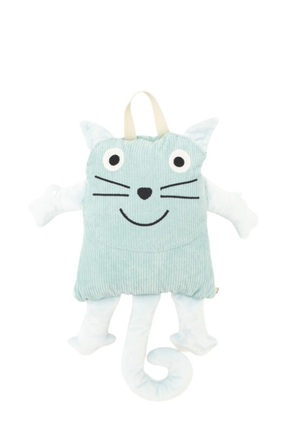 Manta infantil de viaje gato verde