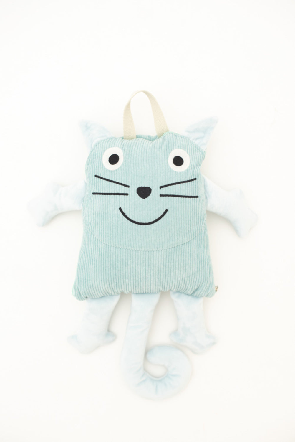 Manta infantil de viaje gato verde