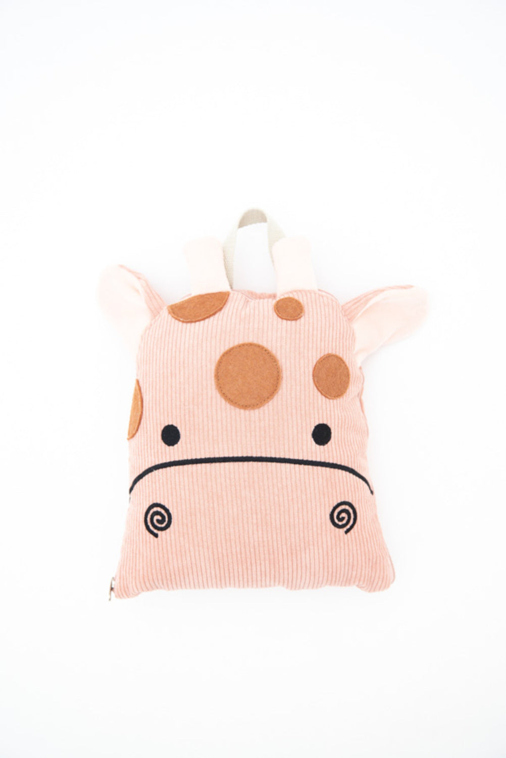 Manta infantil de viaje jirafa rosa