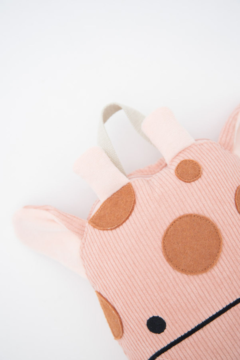 Manta infantil de viaje jirafa rosa