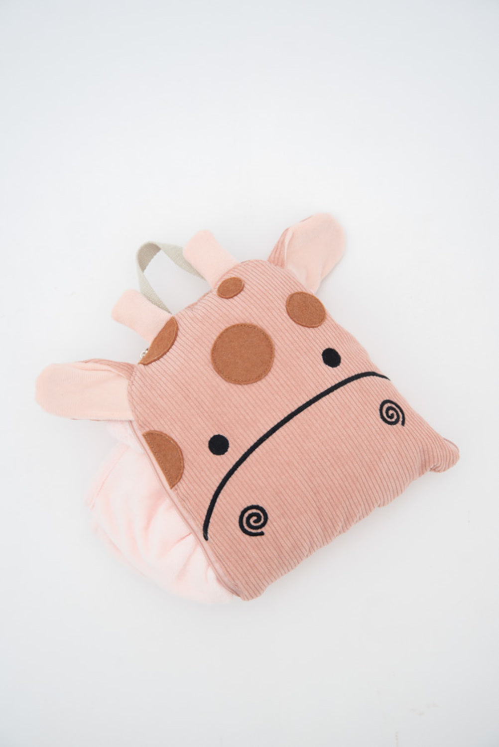 Manta infantil de viaje jirafa rosa