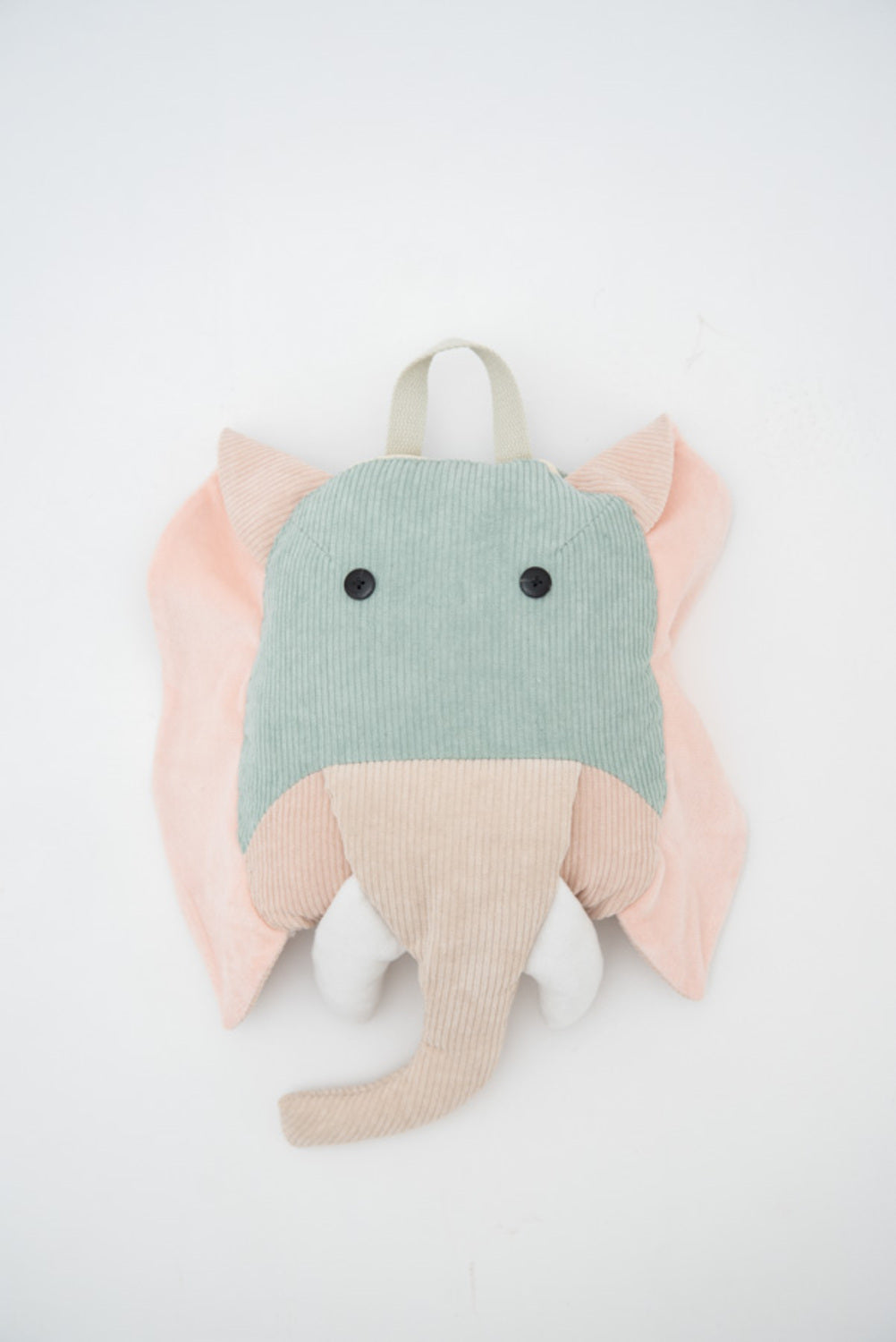 Manta infantil de viaje elefante verde