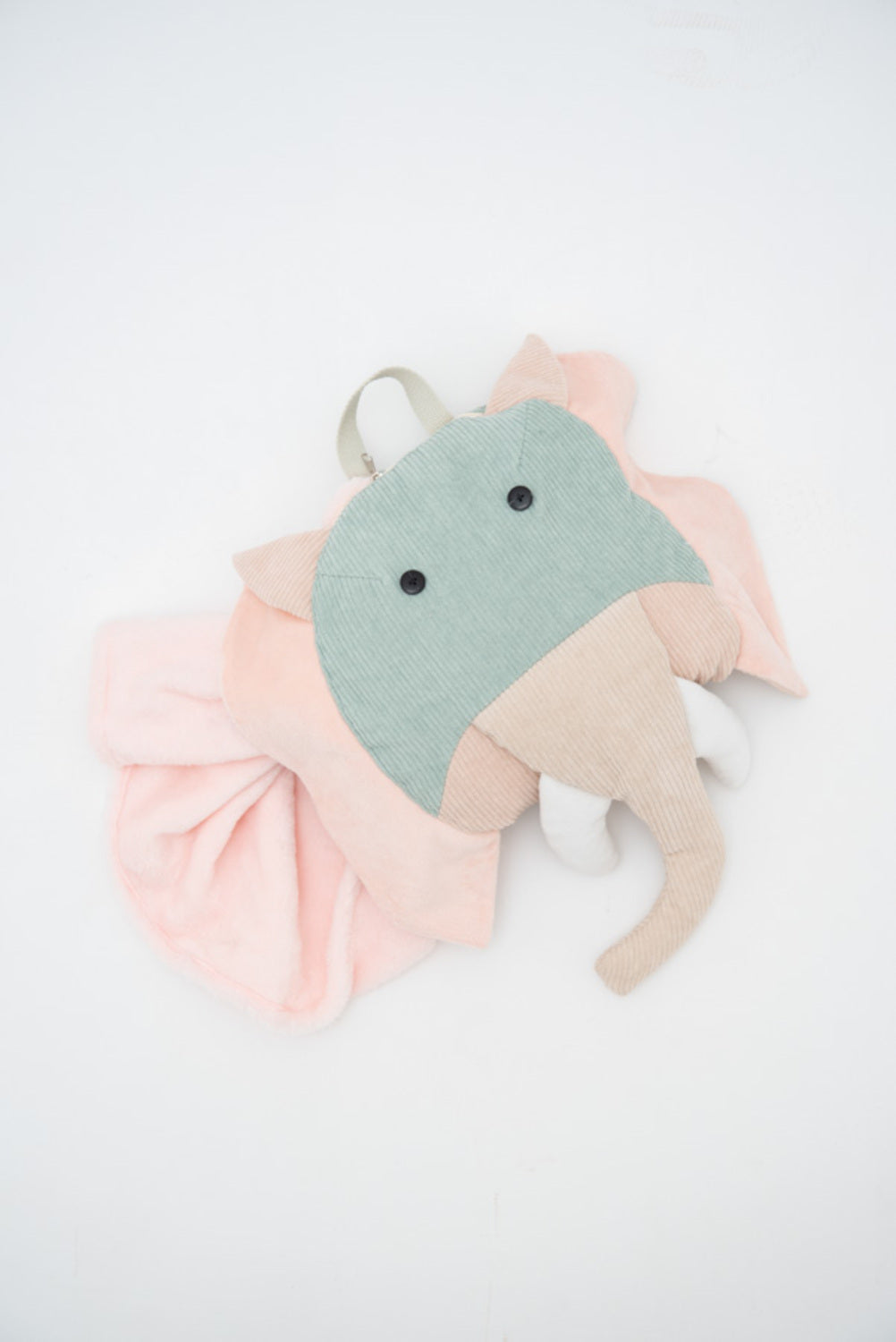 Manta infantil de viaje elefante verde