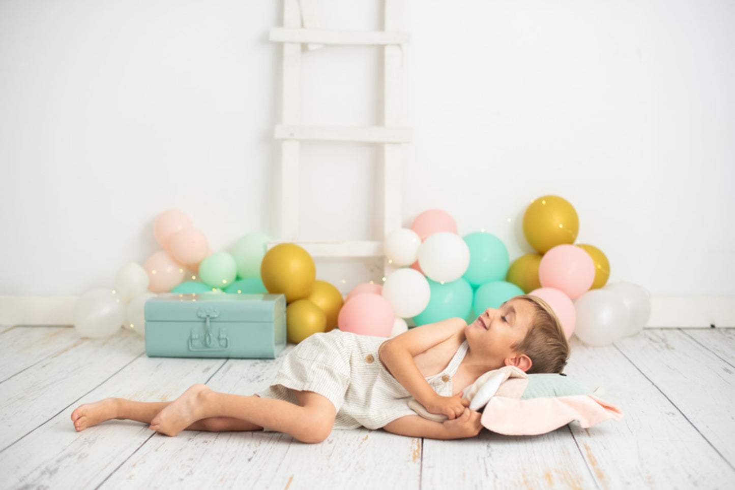 Manta infantil de viaje elefante verde