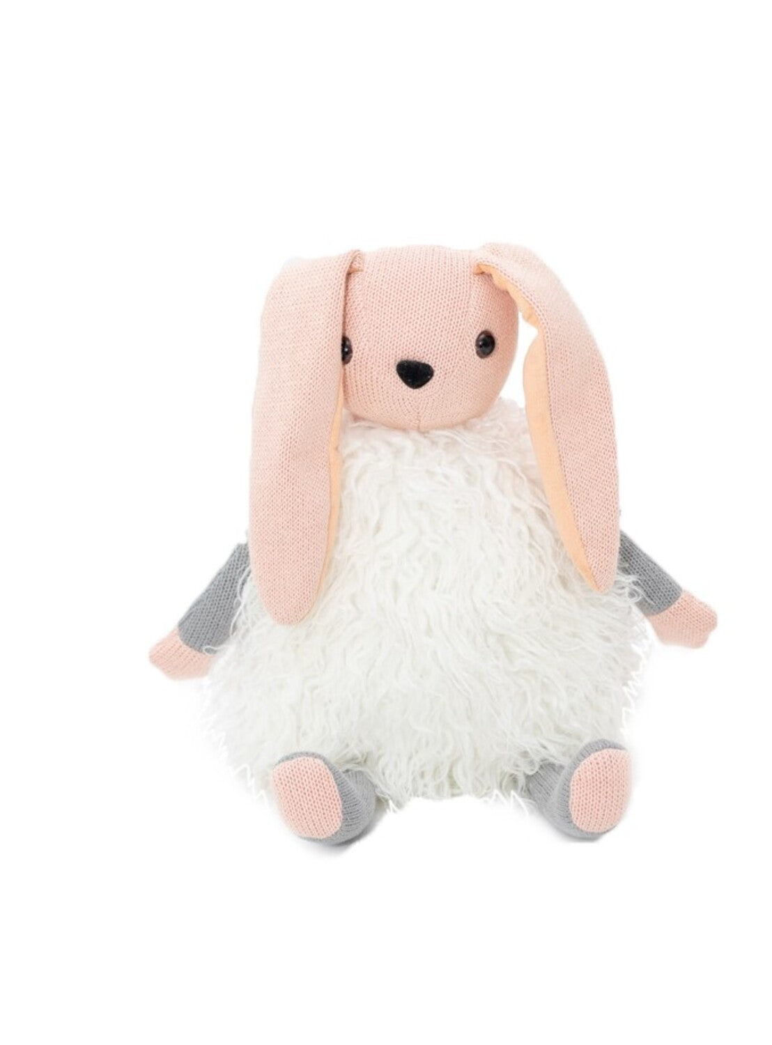 Cojin infantil conejo rosa y blanco