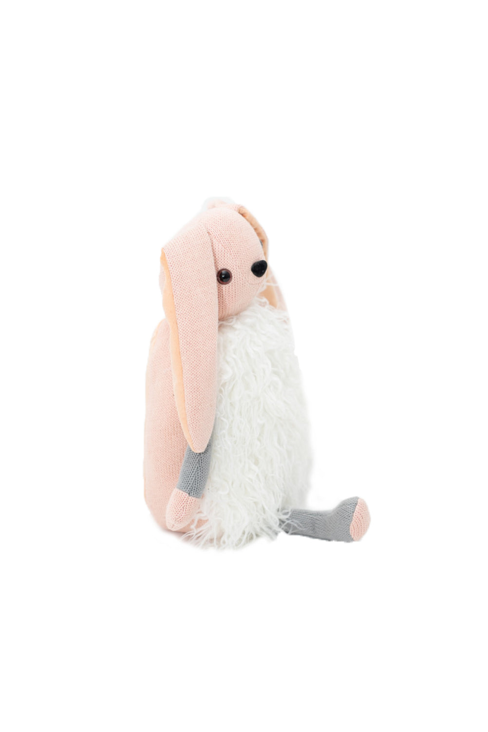 Cojin infantil conejo rosa y blanco