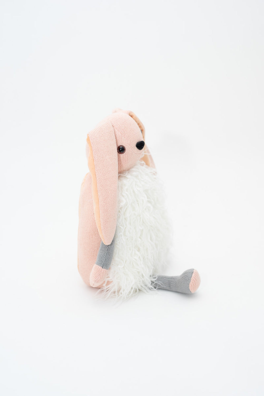 Cojin infantil conejo rosa y blanco