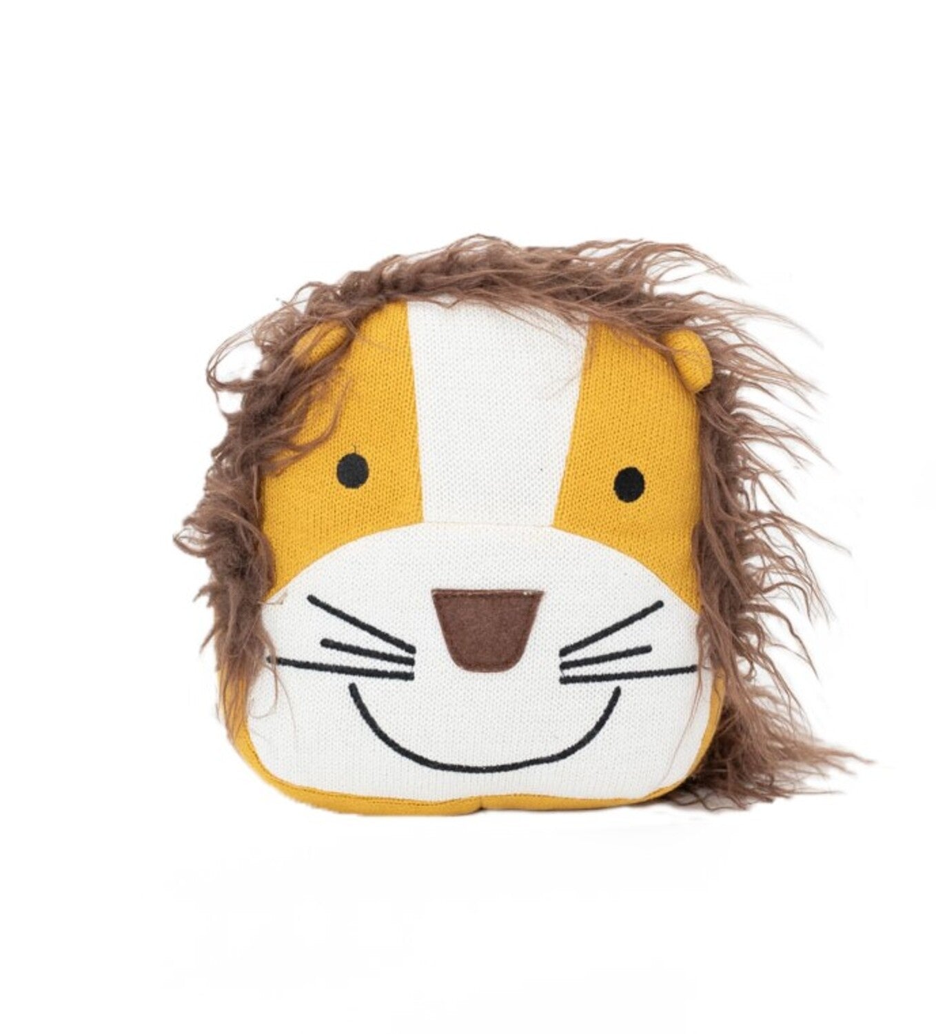 Cojin infantil leon marro y naranja