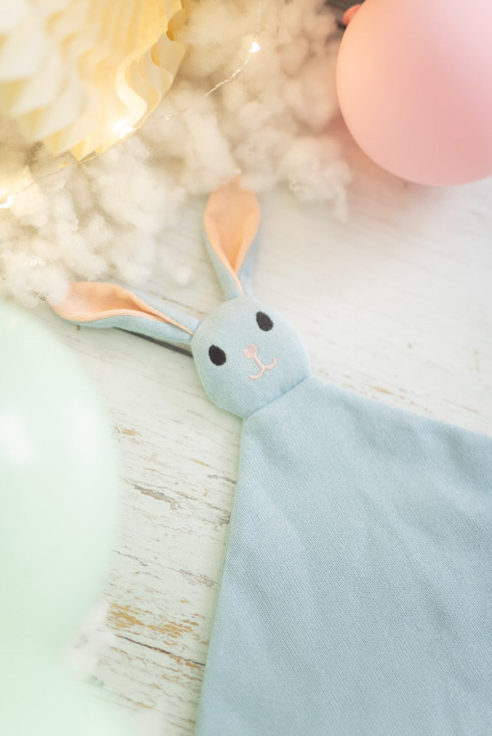 Doudou bebe conejo azul