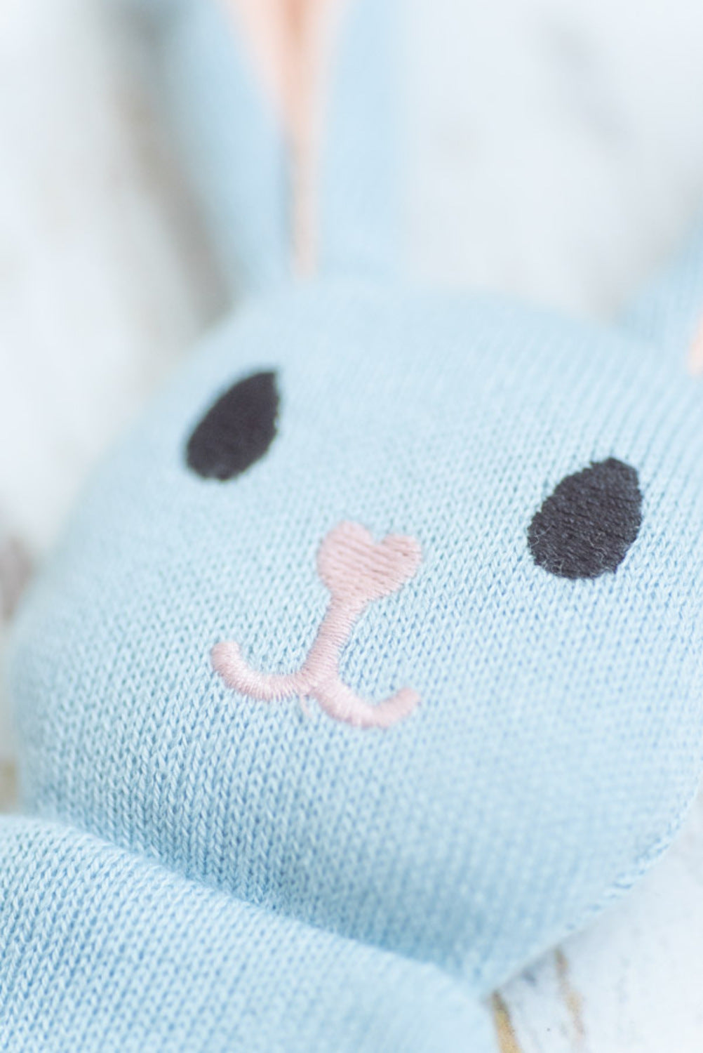 Doudou bebe conejo azul