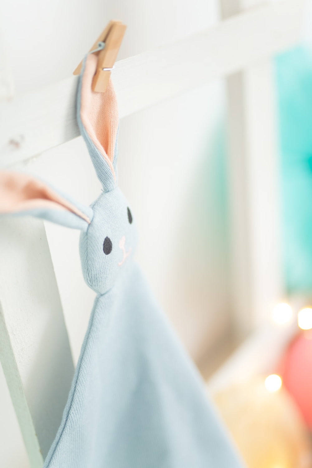 Doudou bebe conejo azul
