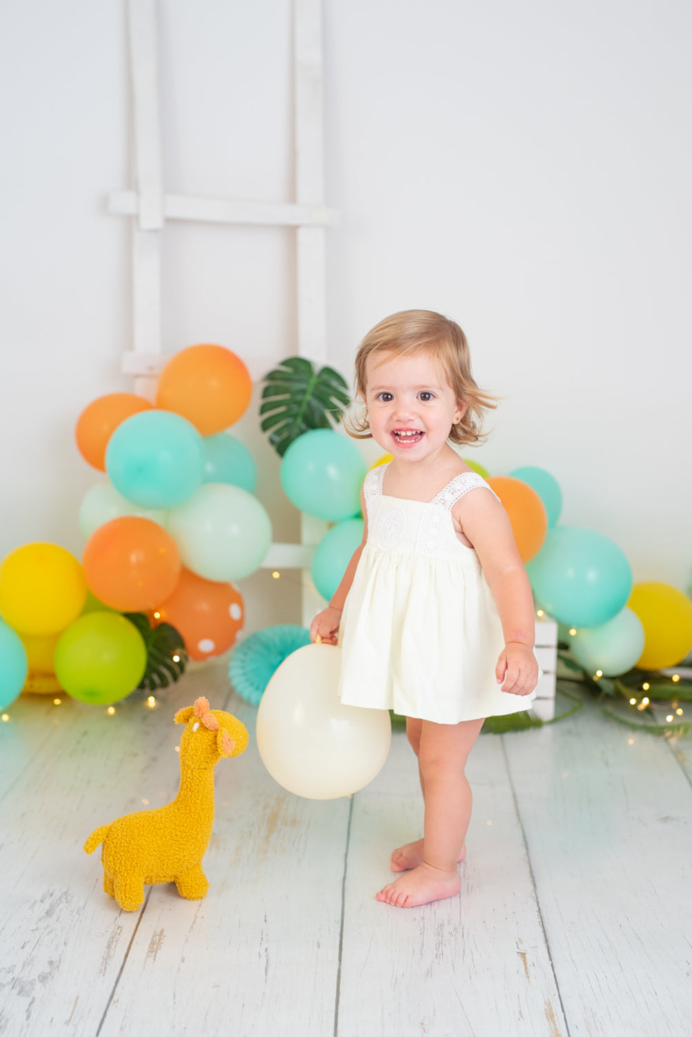 Peluche infantil bebe jirafa amarilla