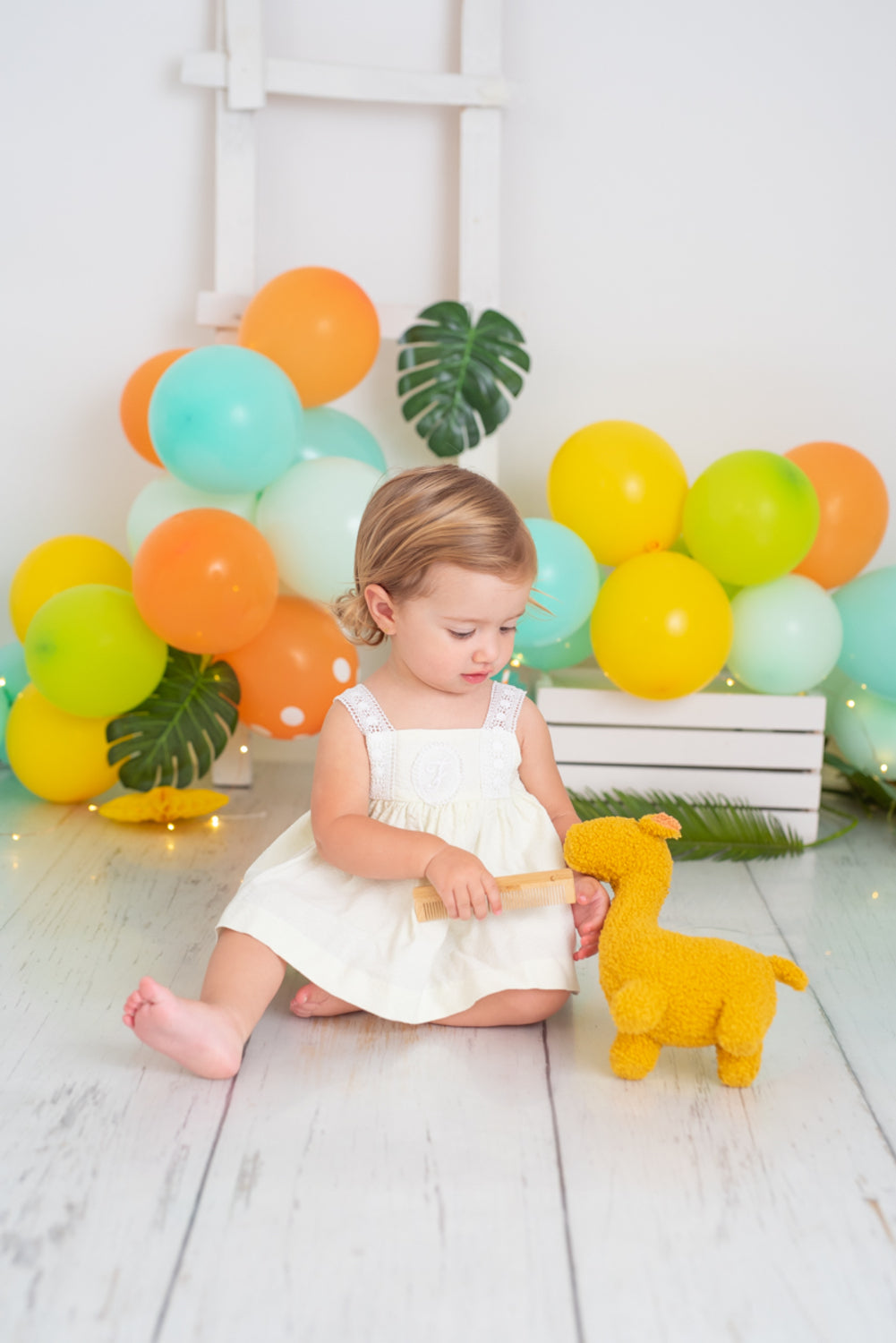 Peluche infantil bebe jirafa amarilla