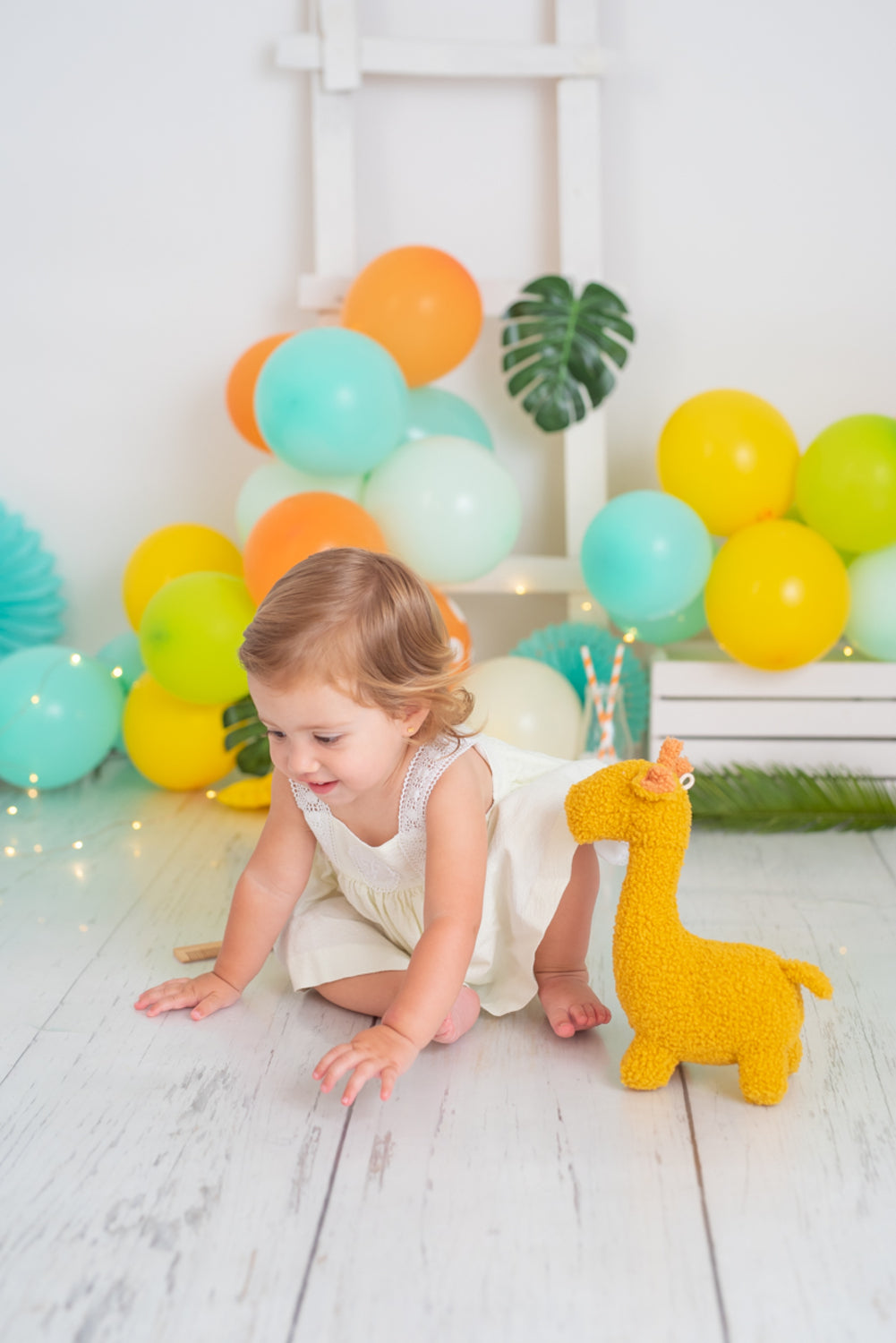 Peluche infantil bebe jirafa amarilla