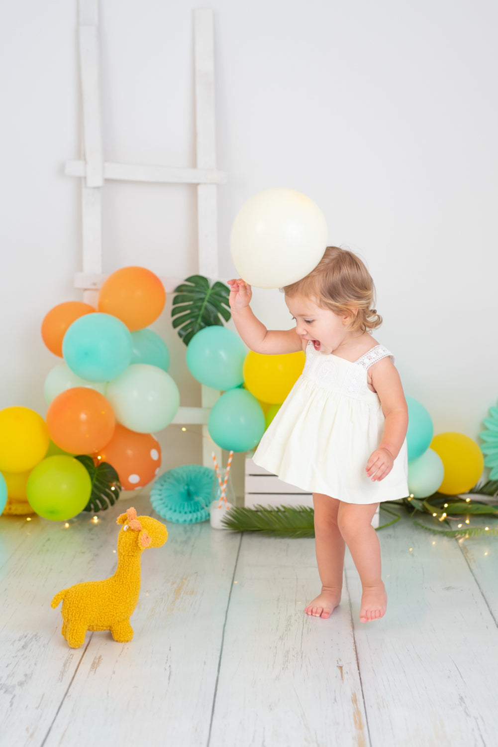 Peluche infantil bebe jirafa amarilla