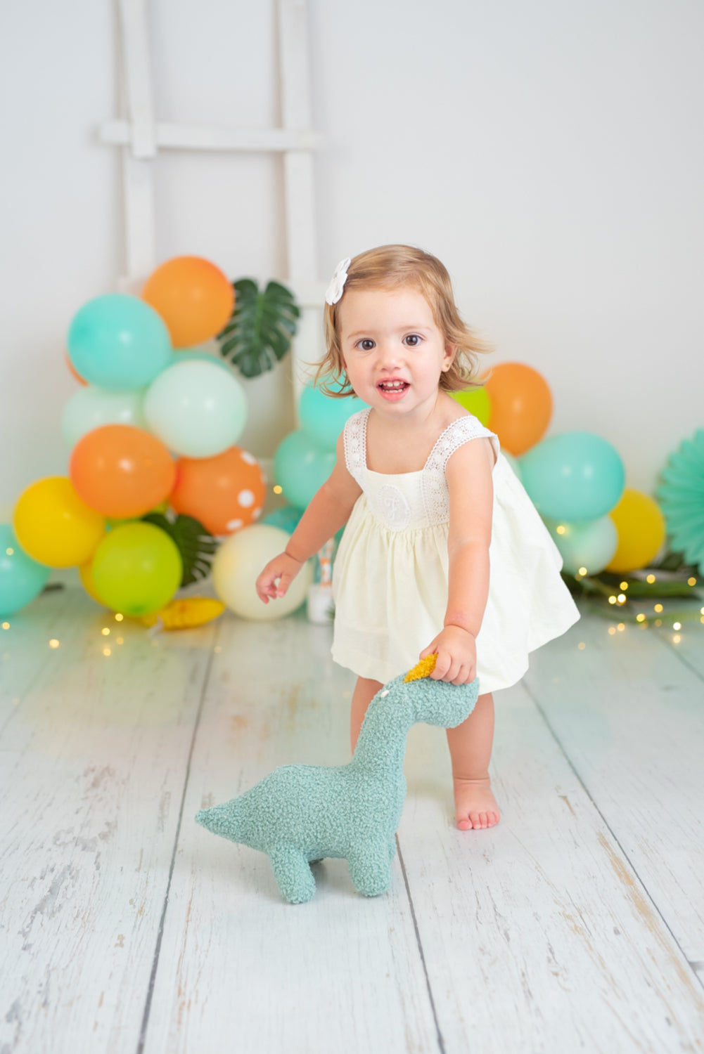 Peluche infantil bebe dinosaurio verde