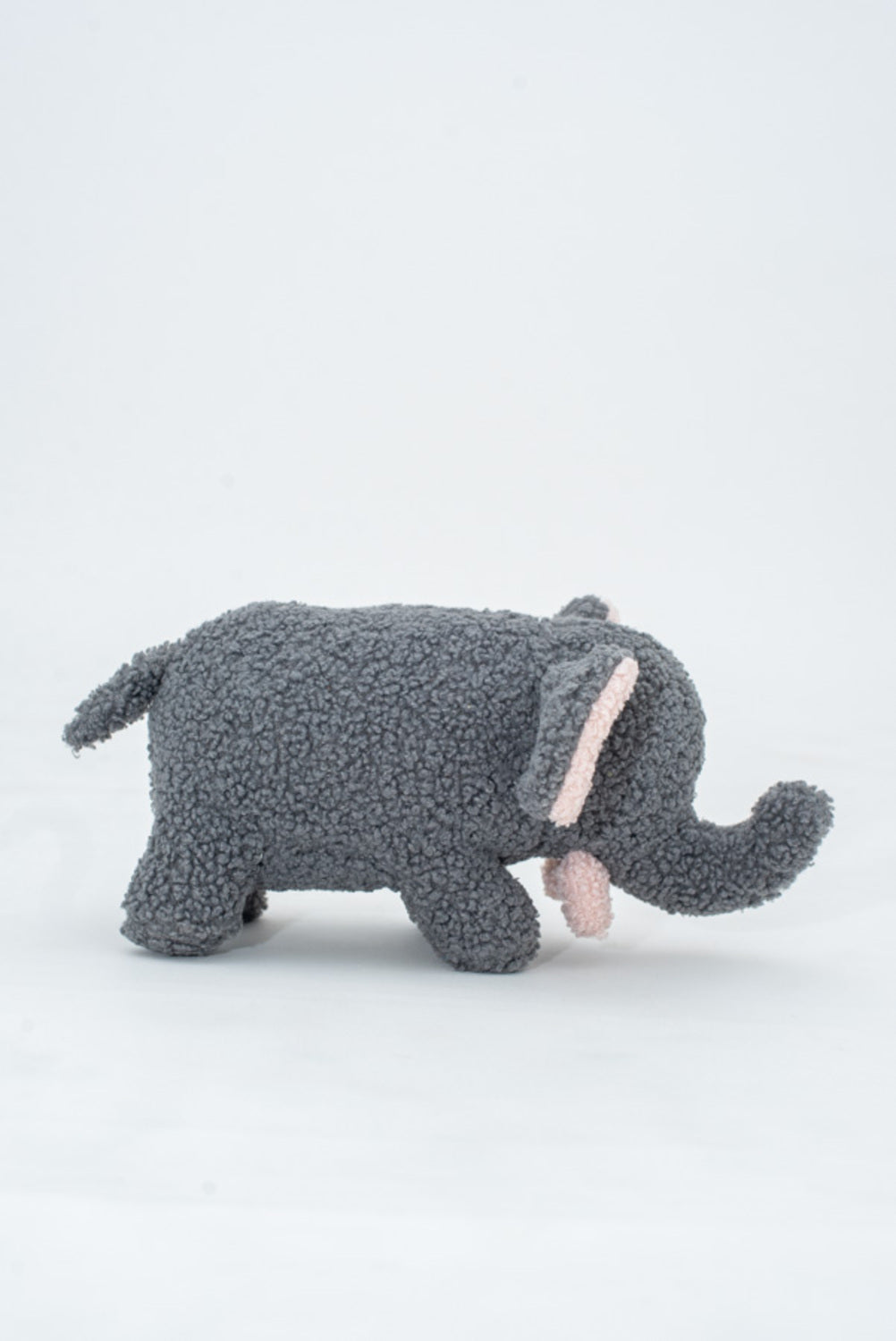 Peluche infantil bebe elefante gris y rosa