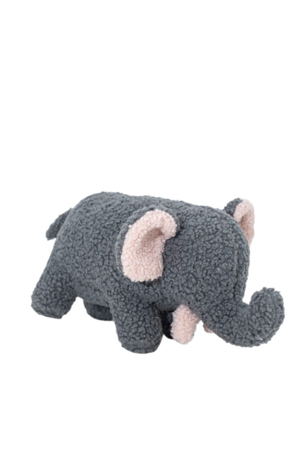 Peluche infantil bebe elefante gris y rosa