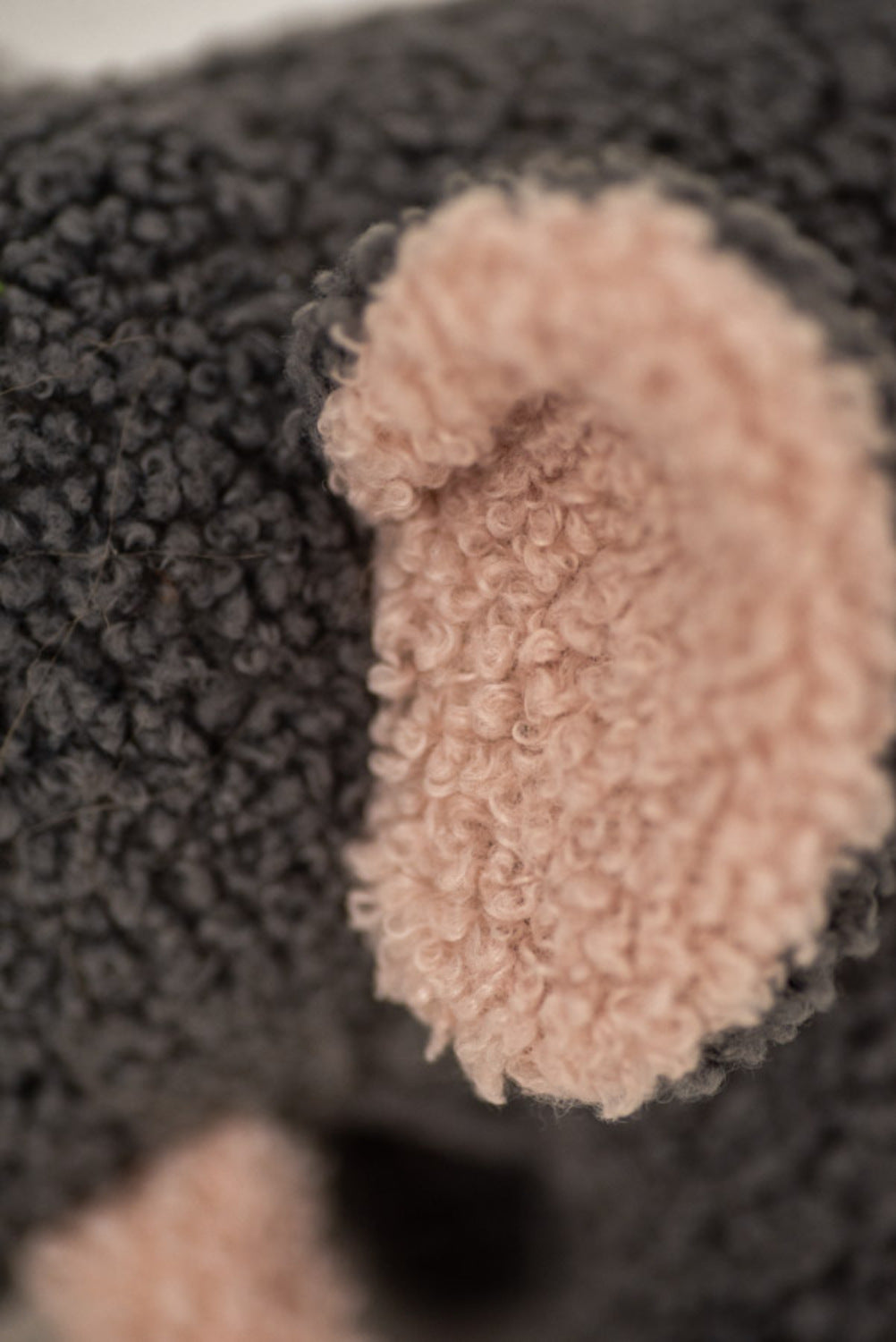 Peluche infantil bebe elefante gris y rosa