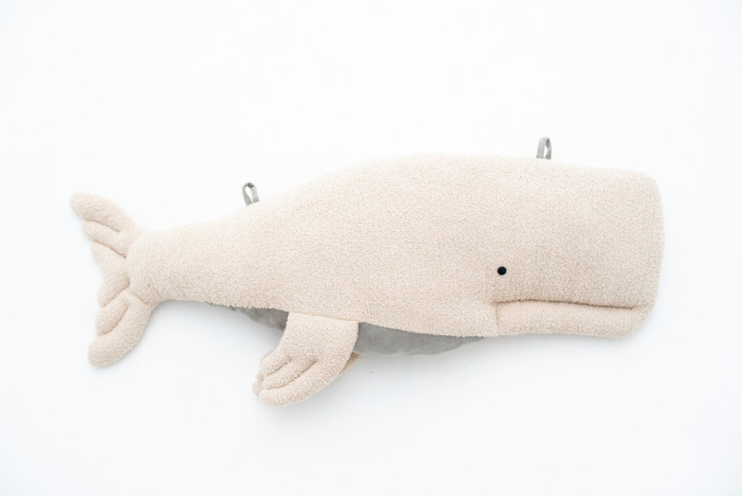 Peluche infantil de pared beluga beig