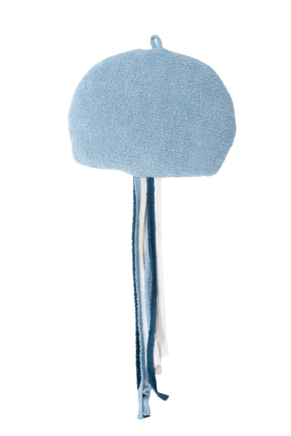 Set 2 peluches infantiles de pared formado por una medusa blanca y una medusa azul claro