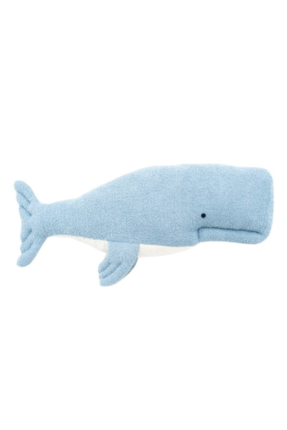 Set 2 peluches infantiles de pared formado por beluga azul claro y beluga azul oscuro