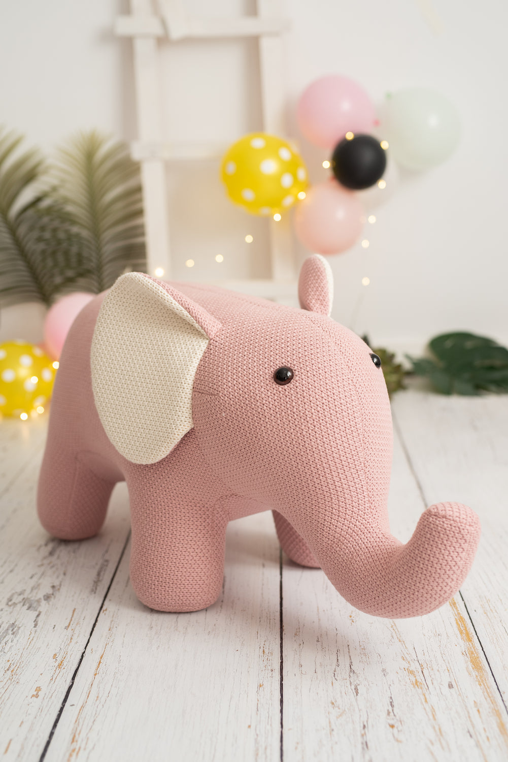 Lámina infantil elefante rosa