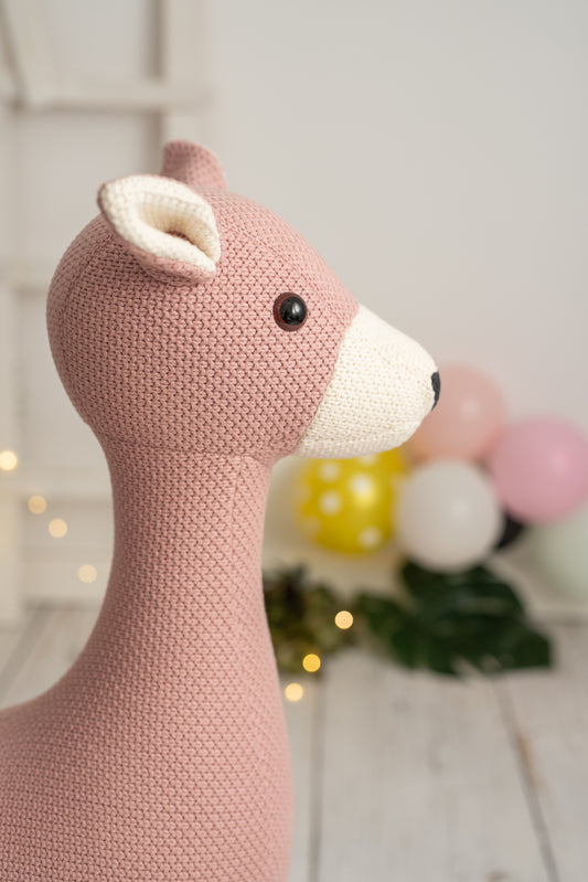 Lámina infantil ciervo rosa