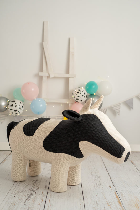 Lámina infantil vaca blanca y negra