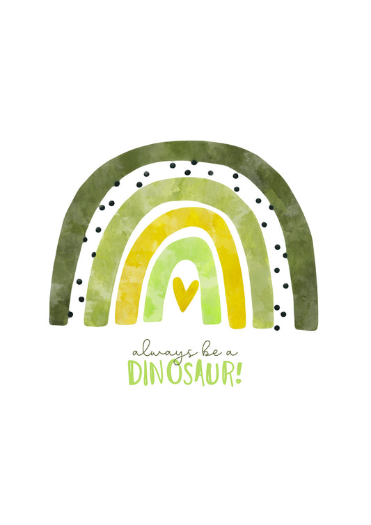 Lámina infantil arcoiris verde