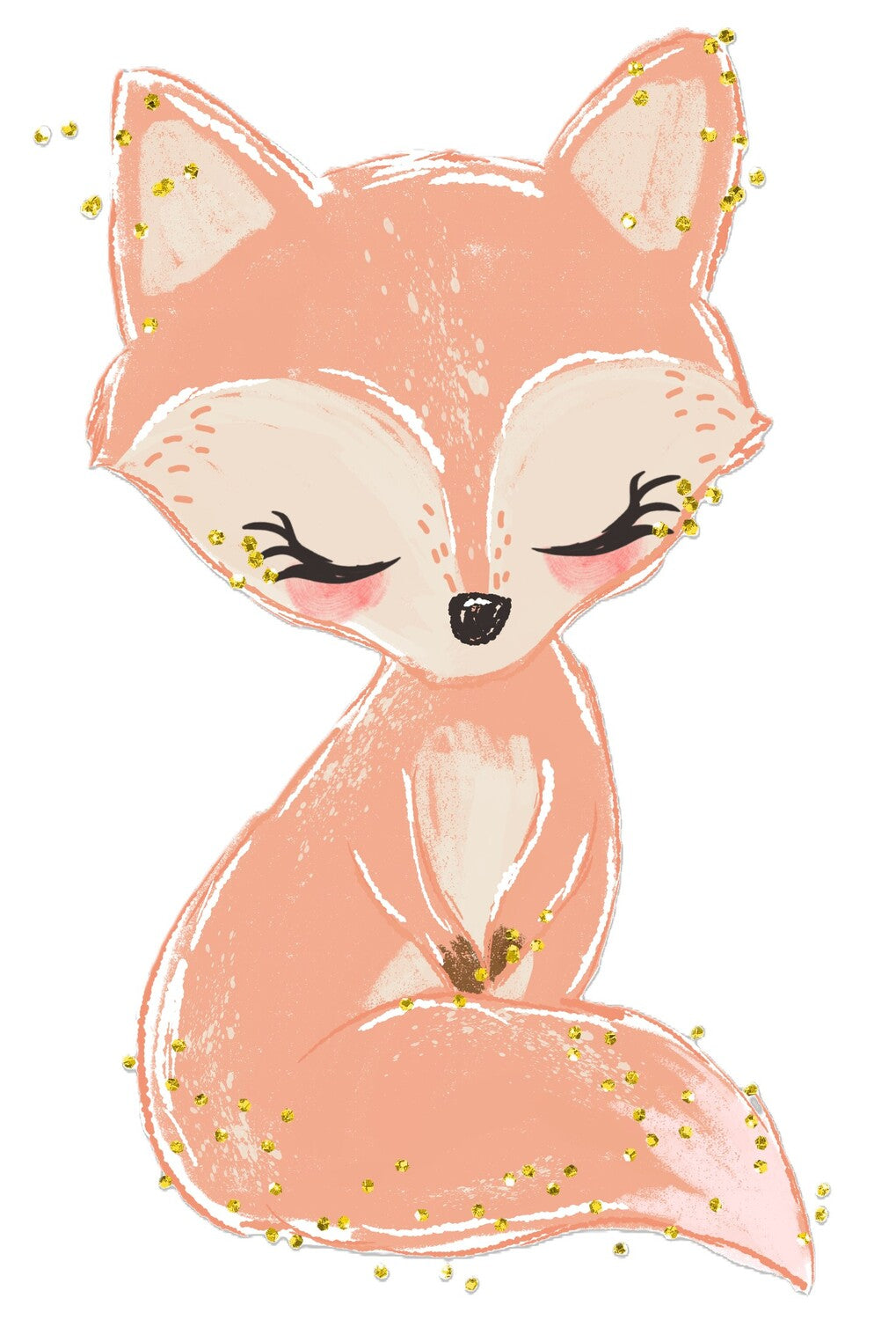 Lámina infantil ilustracion zorro