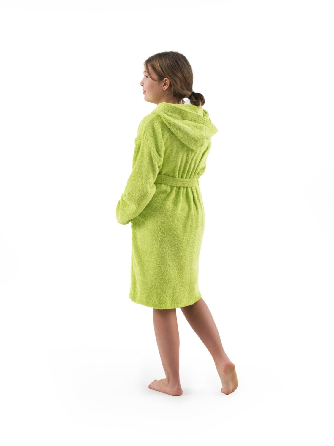 Albornoz niño Bolsa Liso Pistacho Talla 2-4