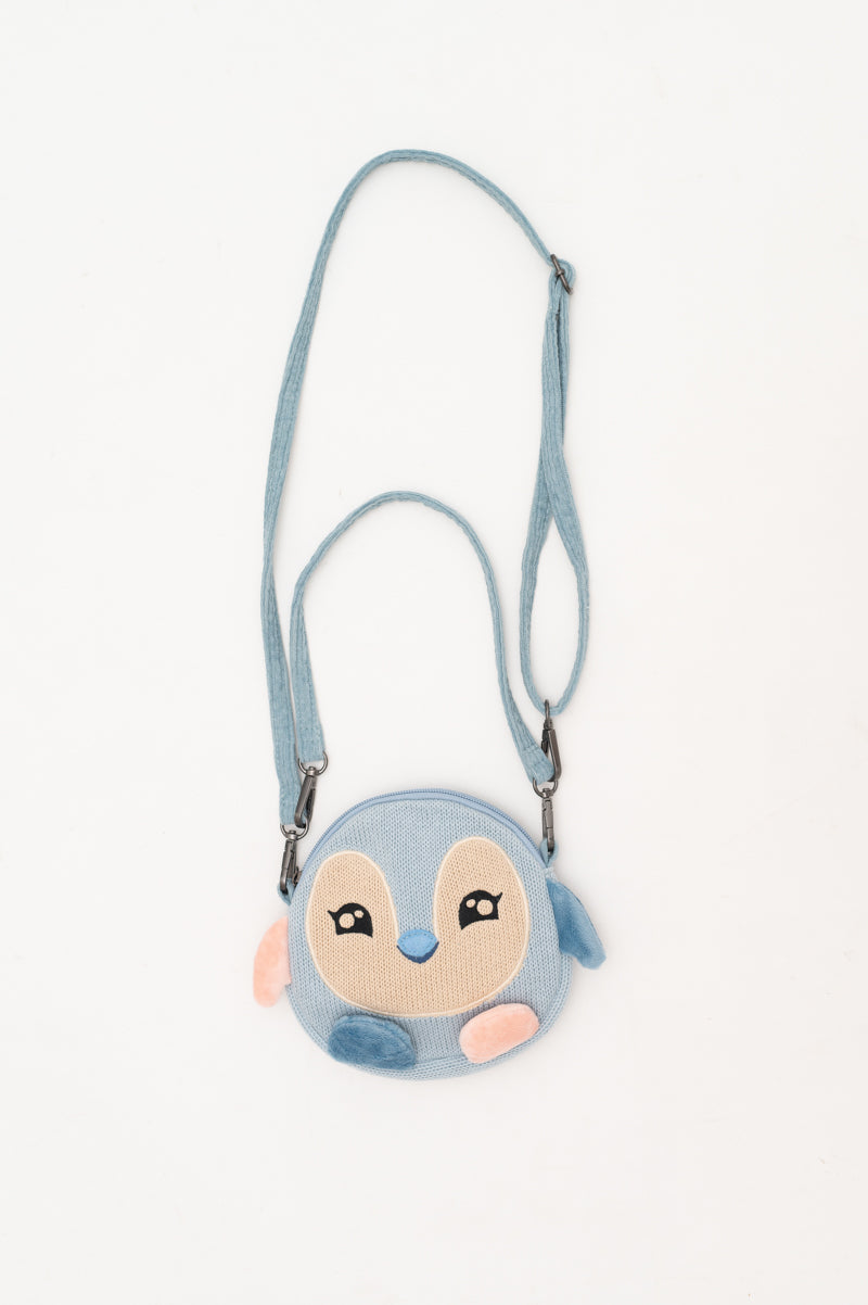 Bolso infantil pingüino azul