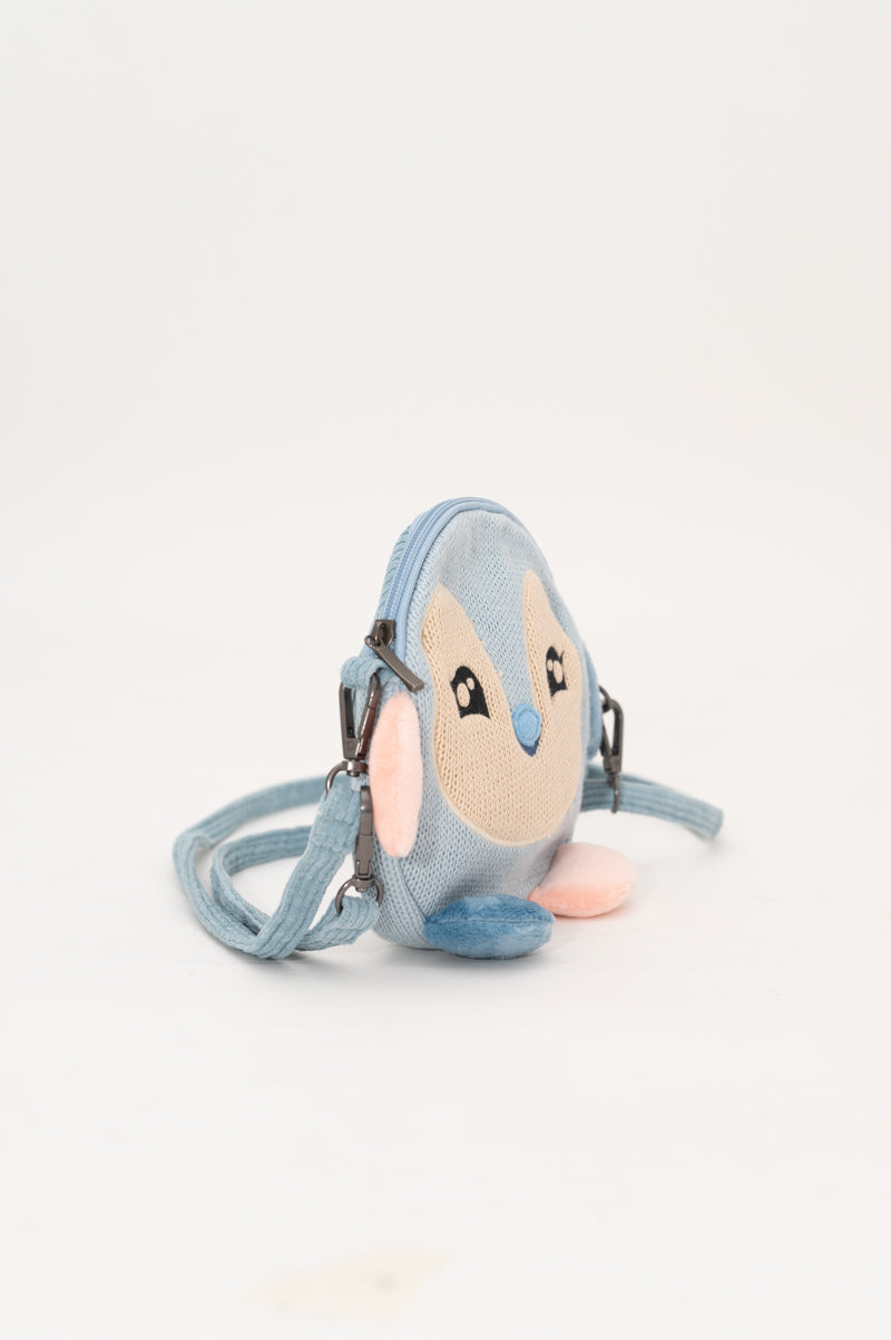 Bolso infantil pingüino azul