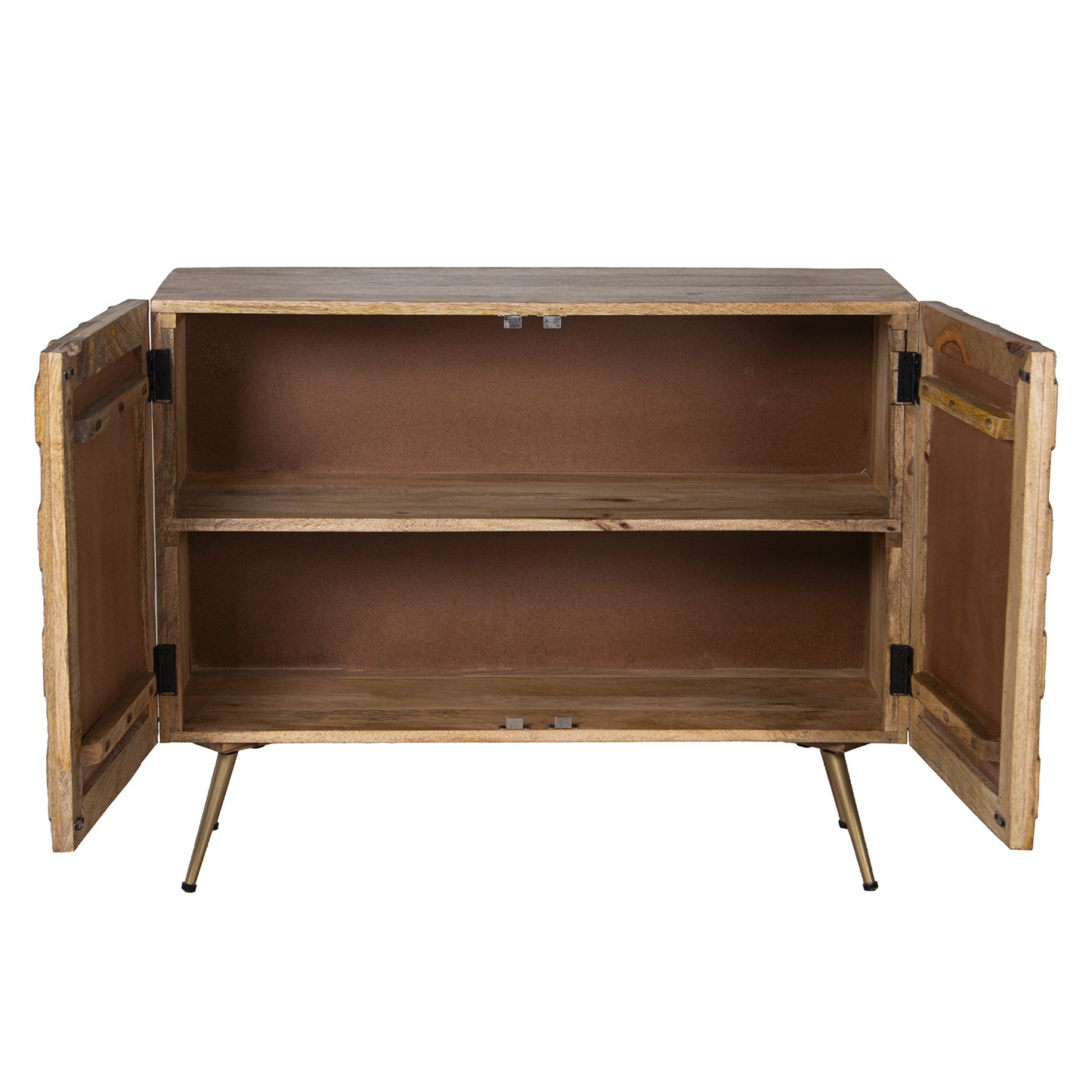 MUEBLE ENTRADA MADERA MANGO C/ 2 PUERTAS