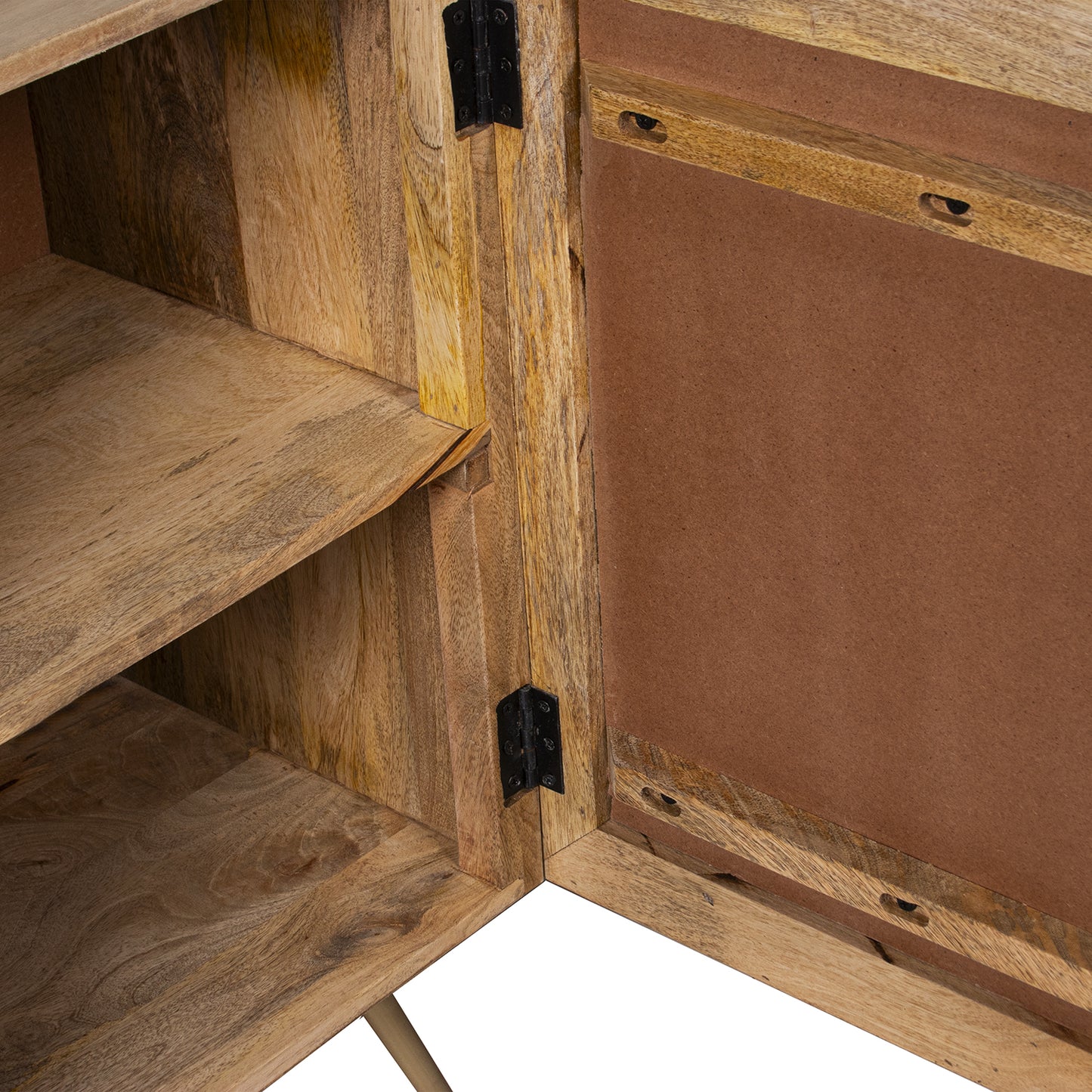 MUEBLE ENTRADA MADERA MANGO C/ 2 PUERTAS