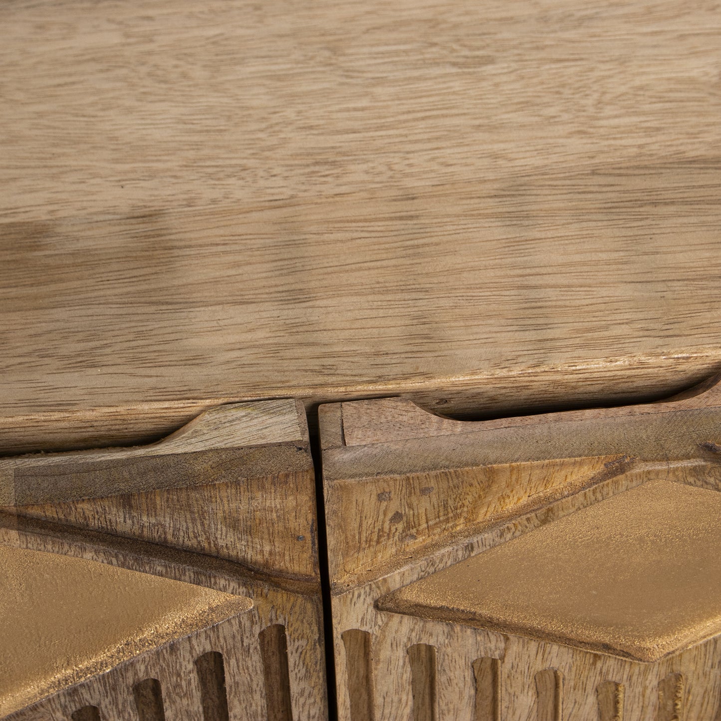 MUEBLE ENTRADA MADERA MANGO C/ 2 PUERTAS