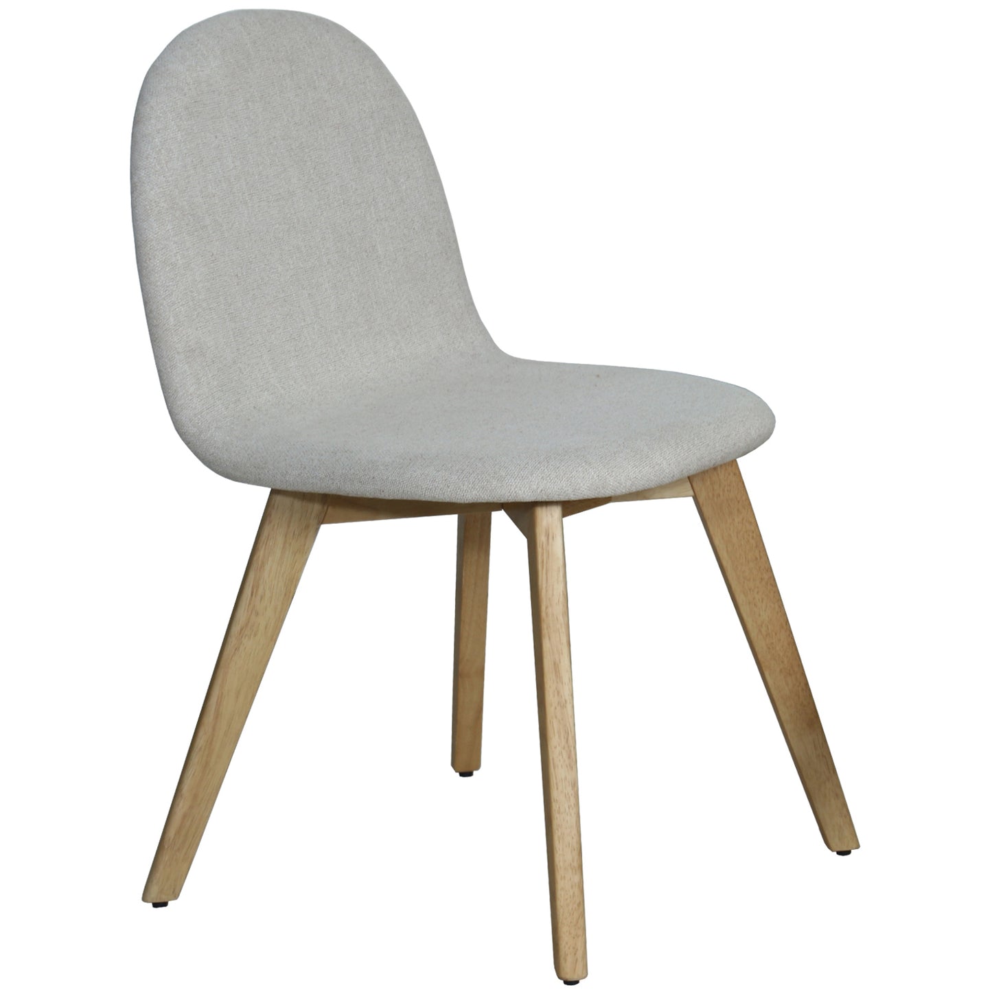 SILLA COMEDOR MADERA COLOR ROB LE TELA BEIGE