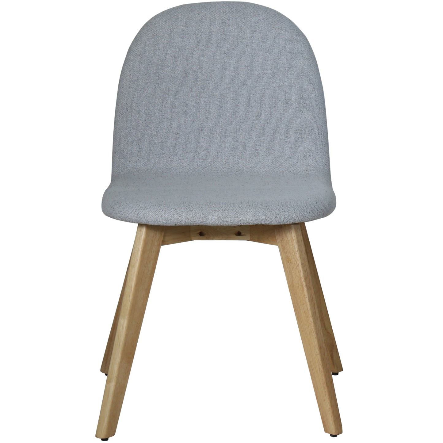 SILLA COMEDOR MADERA COLOR ROB LE TELA GRIS CLARO