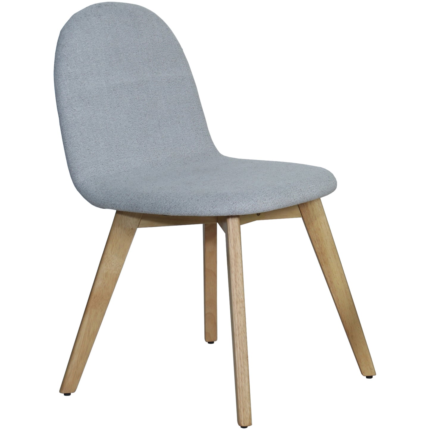 SILLA COMEDOR MADERA COLOR ROB LE TELA GRIS CLARO