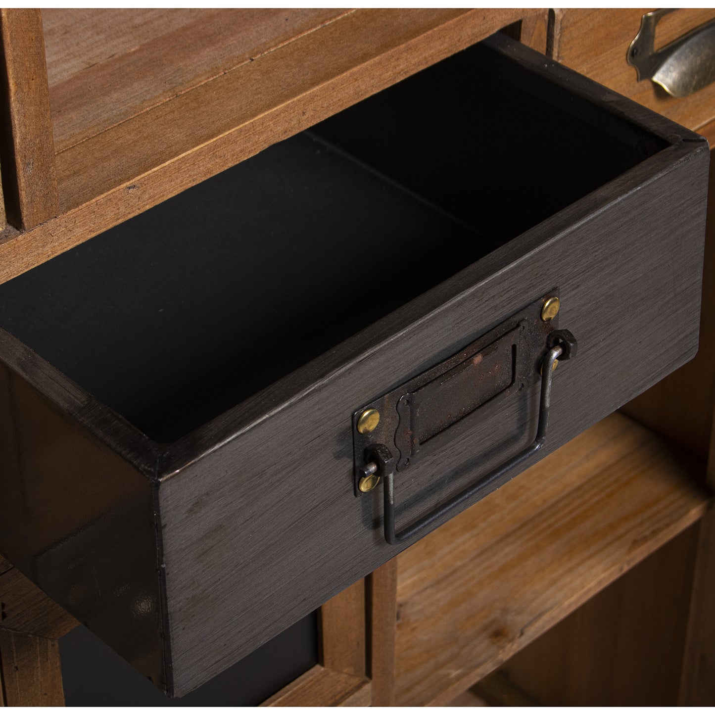 ARMARIO MADERA C/2 PUERTAS: CA JONES+ESTANTES: PATAS HIERRO