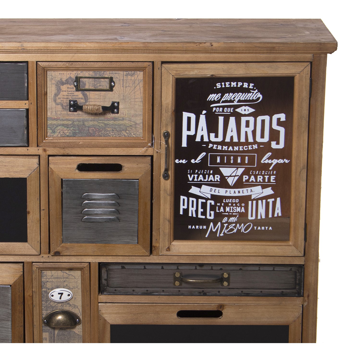 MUEBLE ENTRADA MADERA C/CAJONE S Y PUERTA: MADERA ABETO