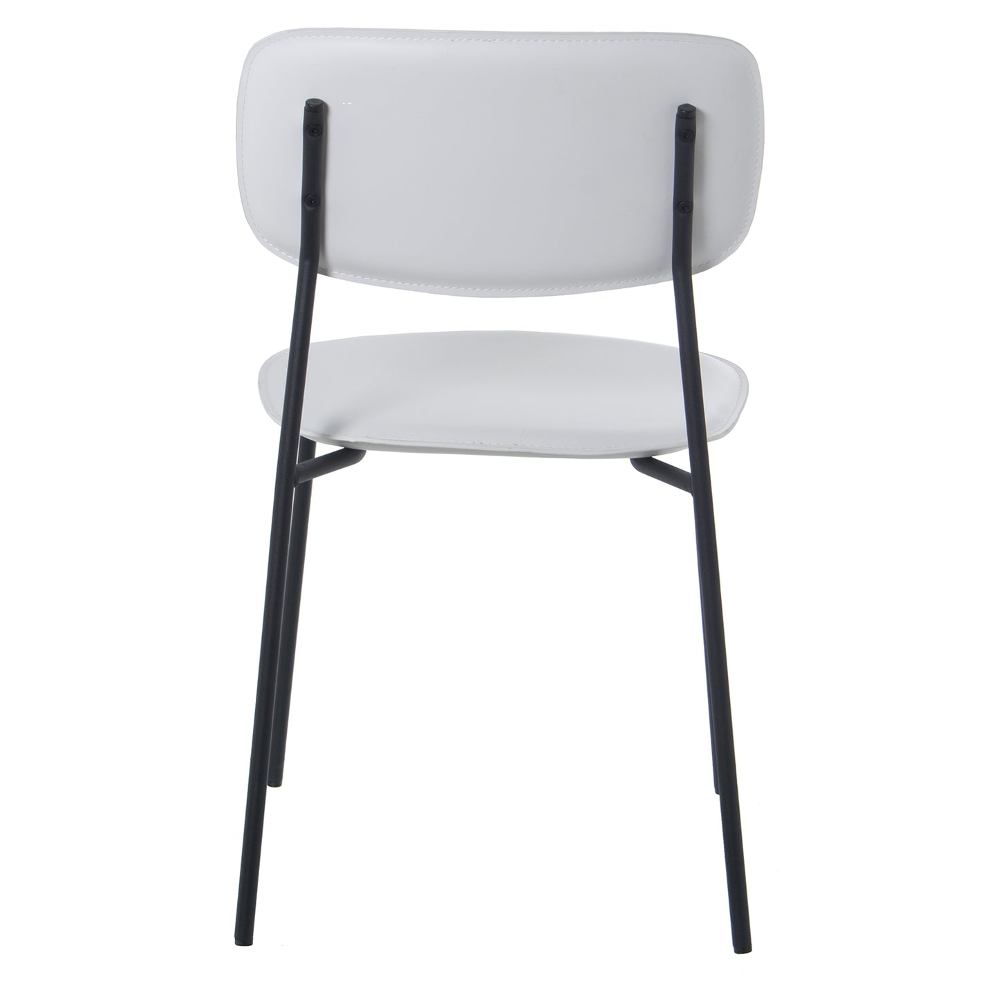 SILLA PP BLANCO PATAS METAL NE GRO