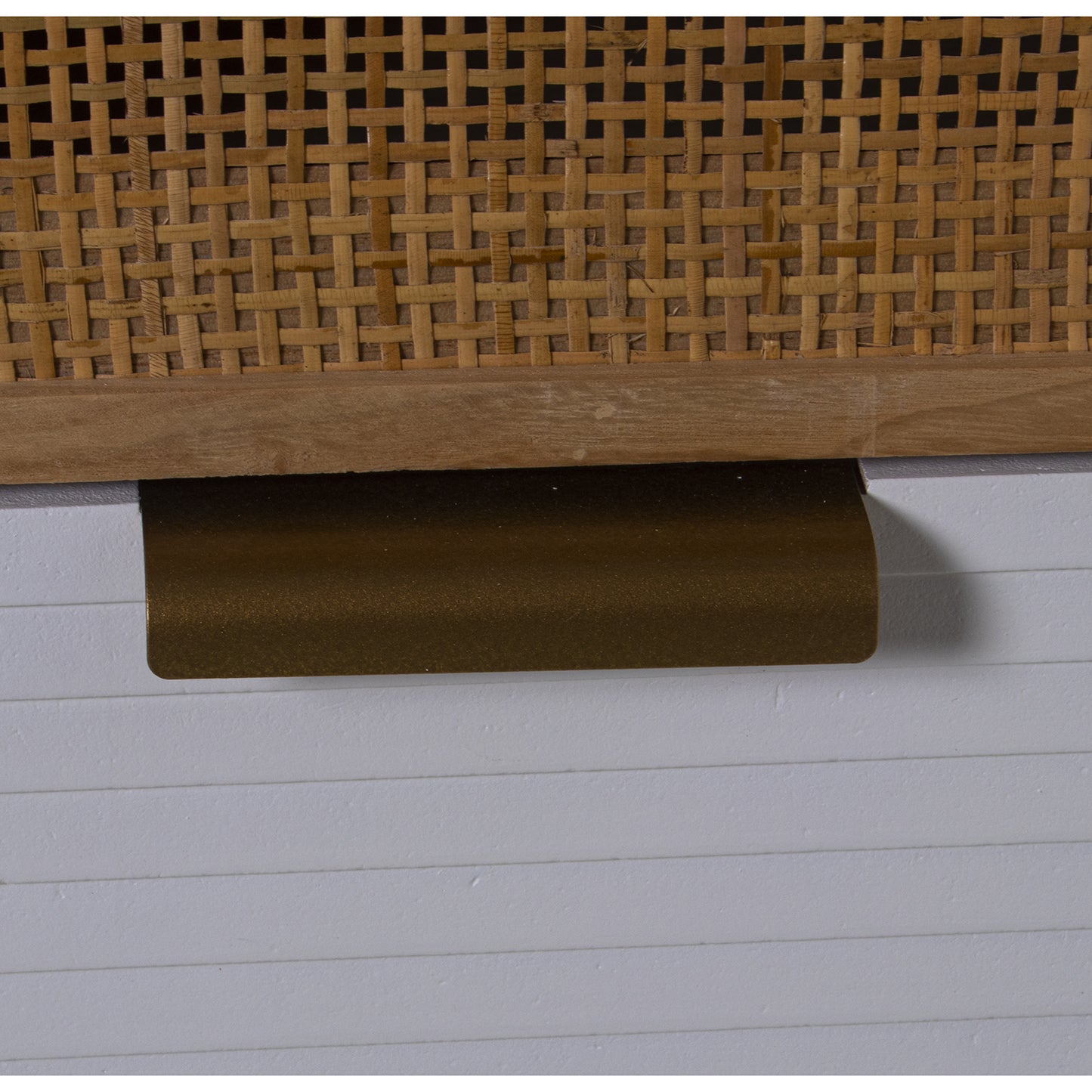 COMODA MADERA 3 CAJONES BLANCO /RATAN