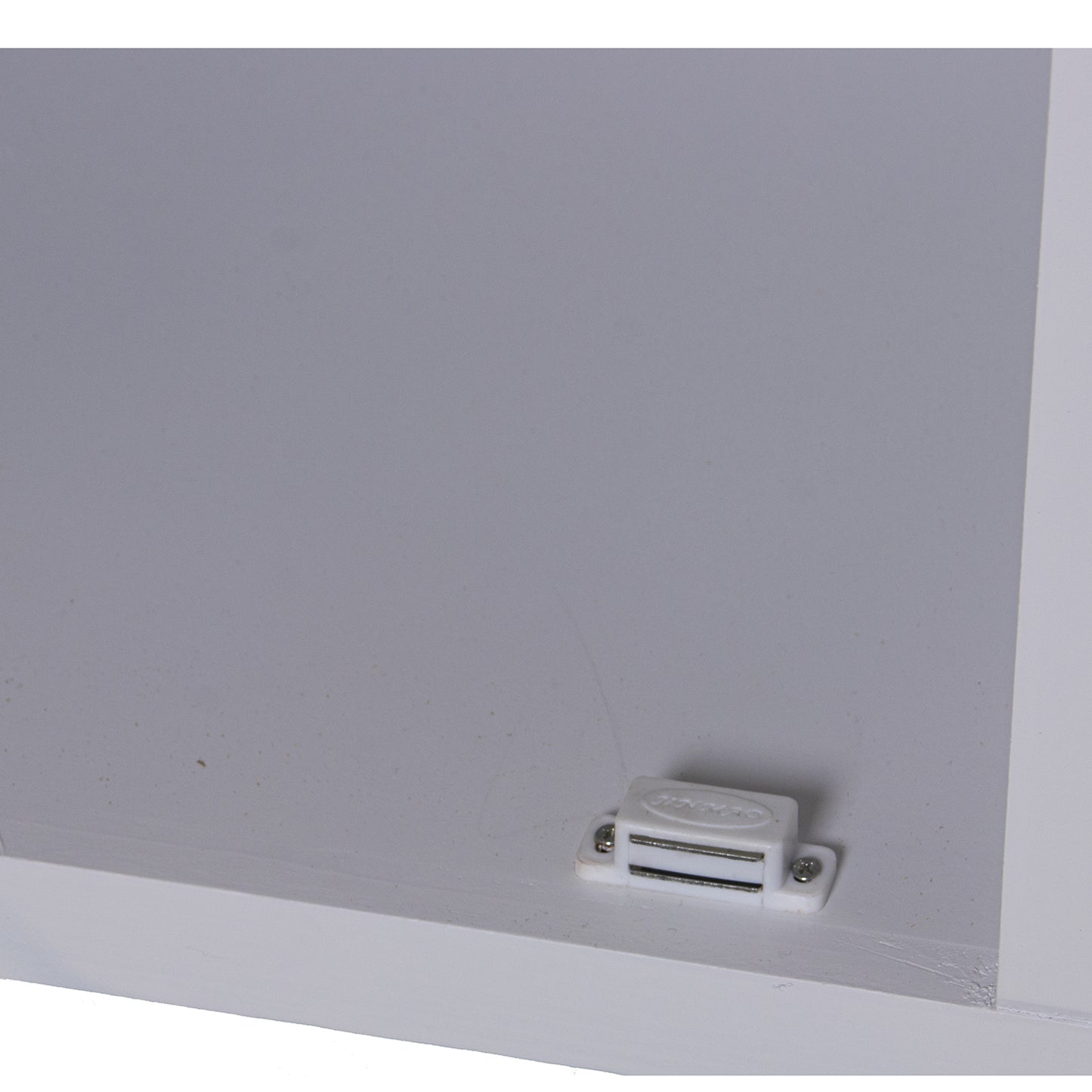 MUEBLE ENTRADA MADERA 4 CAJONE S+PUERTA BLANCO/RATAN