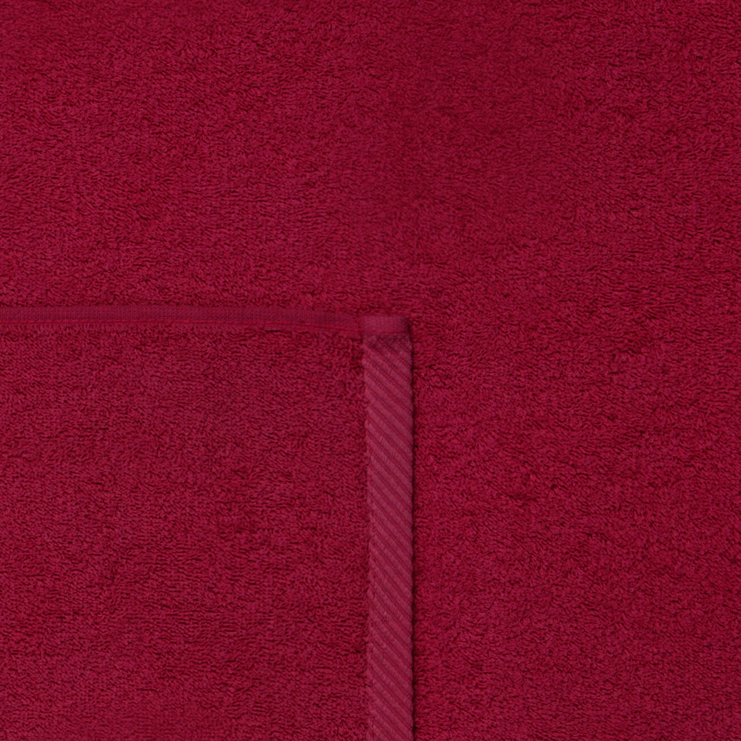 Set 4 Toallas piezas: 2 manos + 2 baño color granate